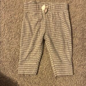 Carter's Gray and White Striped Baby Pants